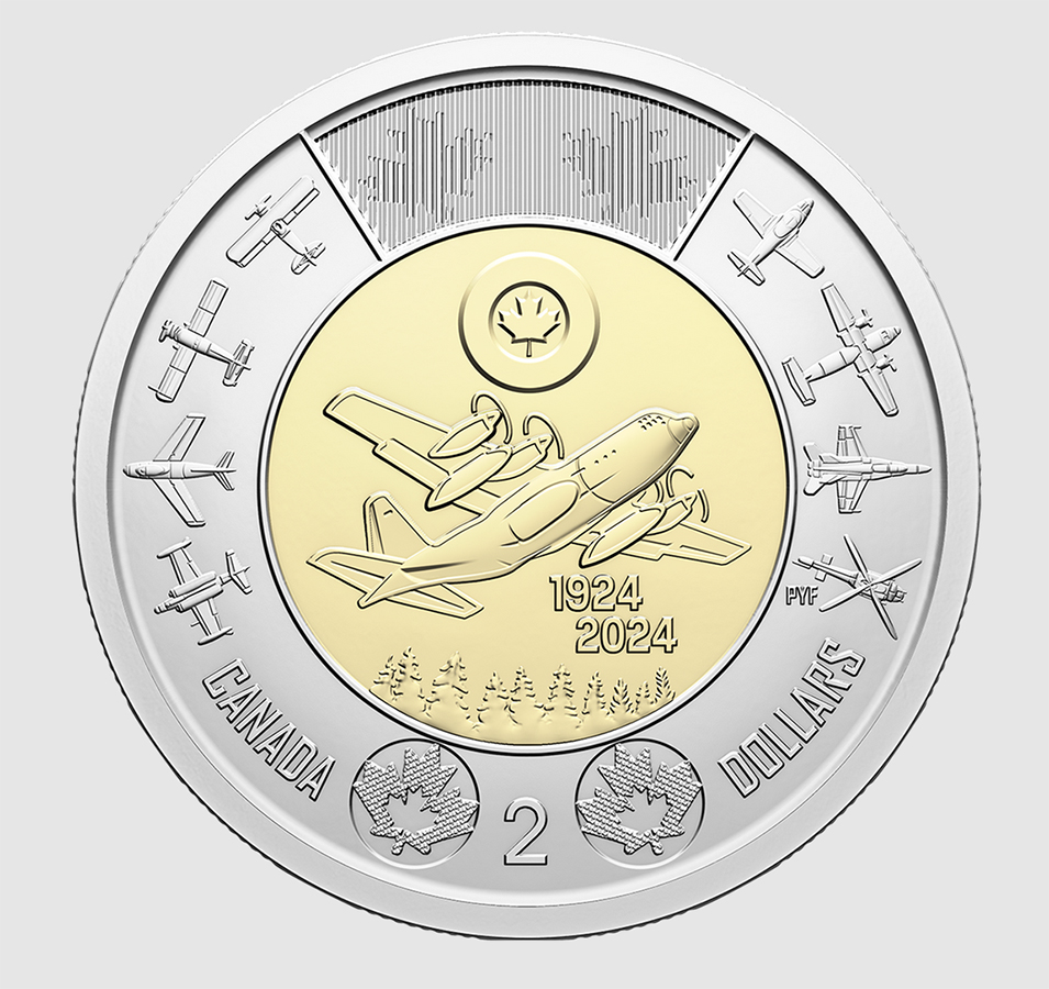 RCAF Toonie Non-Colour Version